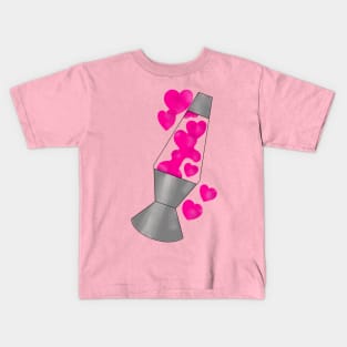 Heart lava lamp Kids T-Shirt